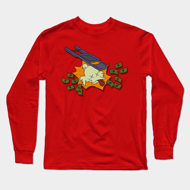 Down with Scrooge! Long Sleeve T-Shirt by Number1Robot